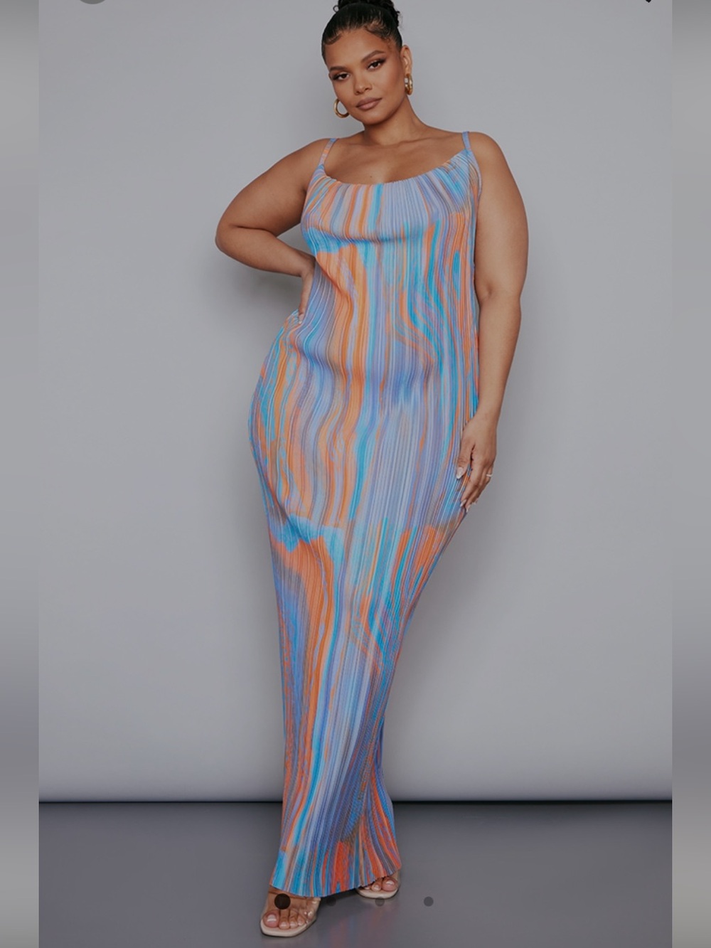 PLT Elegant Multicolor Maxi Dress